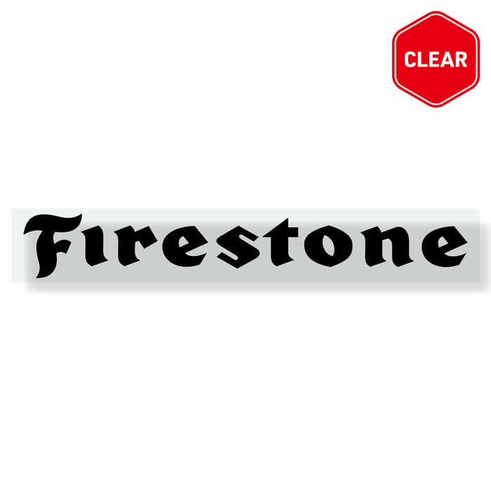 Sticker precut Firestone -  black 80 x 13 cm