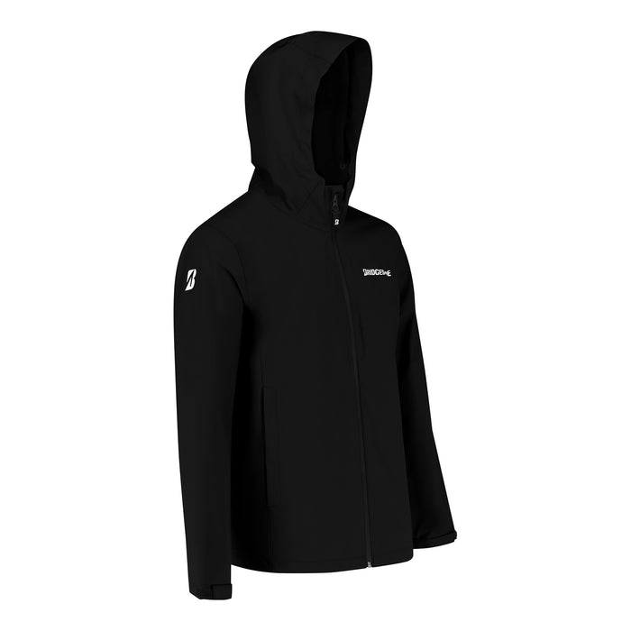 Moto rain jacket black