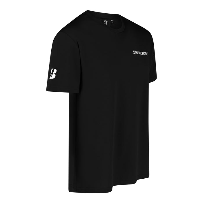 Moto-T-Shirt schwarz