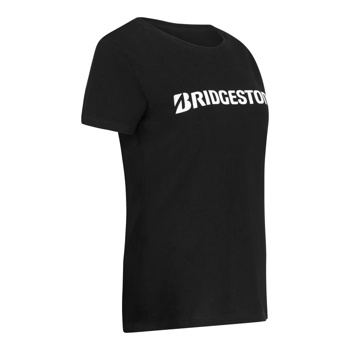 Zwart weggeef-t-shirt dames