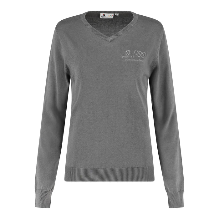 V-neck sweater women Olympic