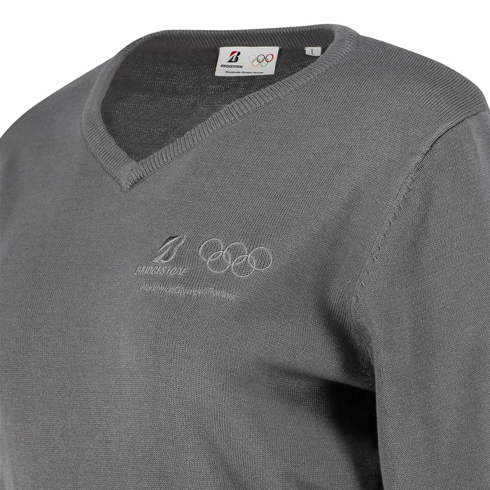 V-neck sweater women Olympic