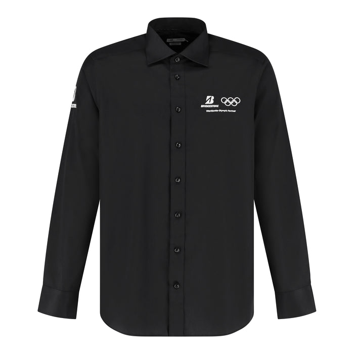 Camisa negra Olympic para hombre