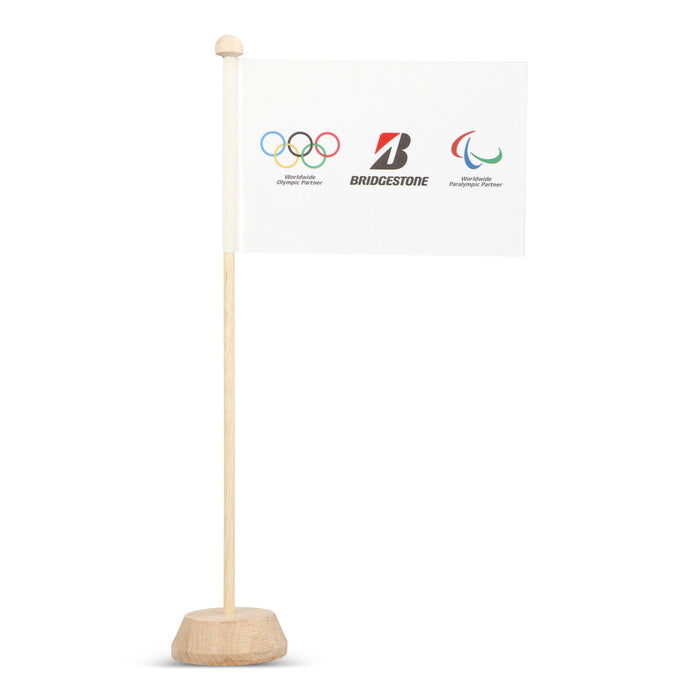 Flaga na biurko z logo igrzysk Olympic