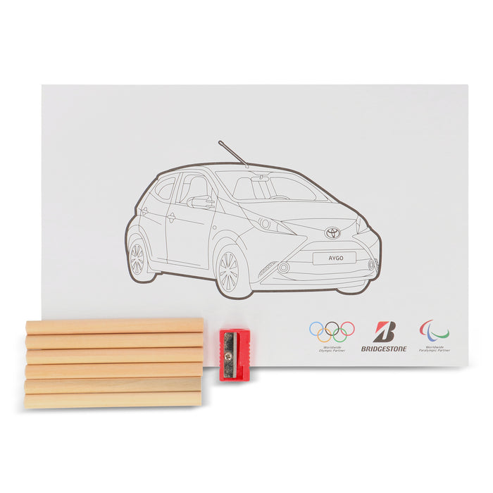 Color book and pencils Olympic