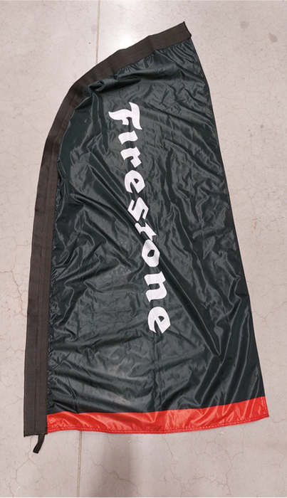 Beach Flag Firestone black 140 x 75 cm