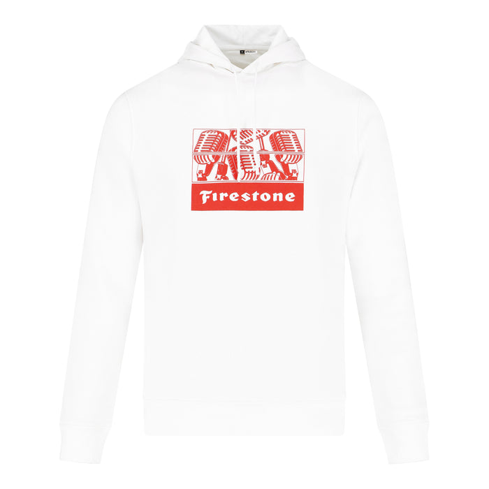 FS Music hooded sweatshirt white