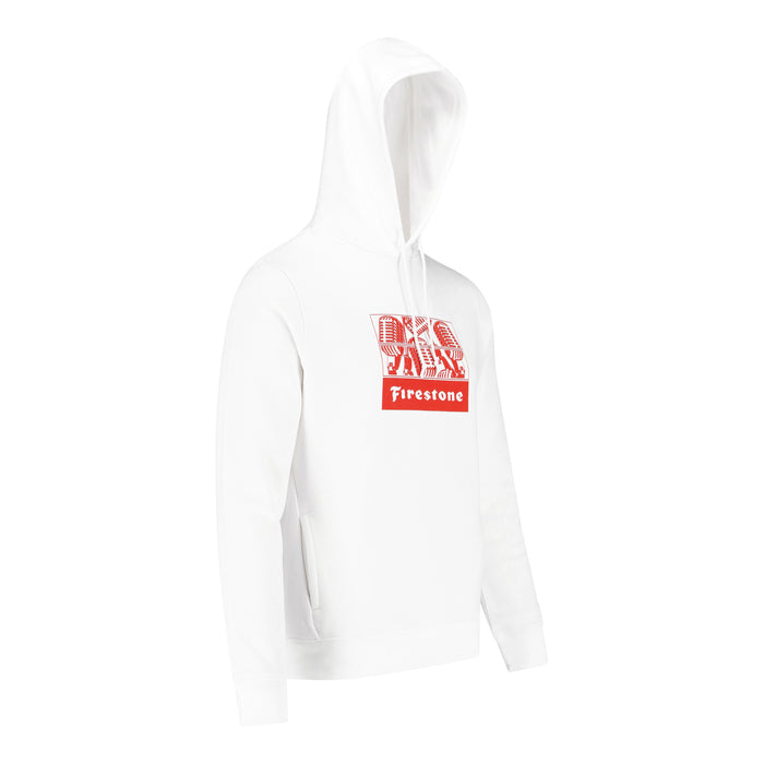 FS Music hooded sweatshirt white