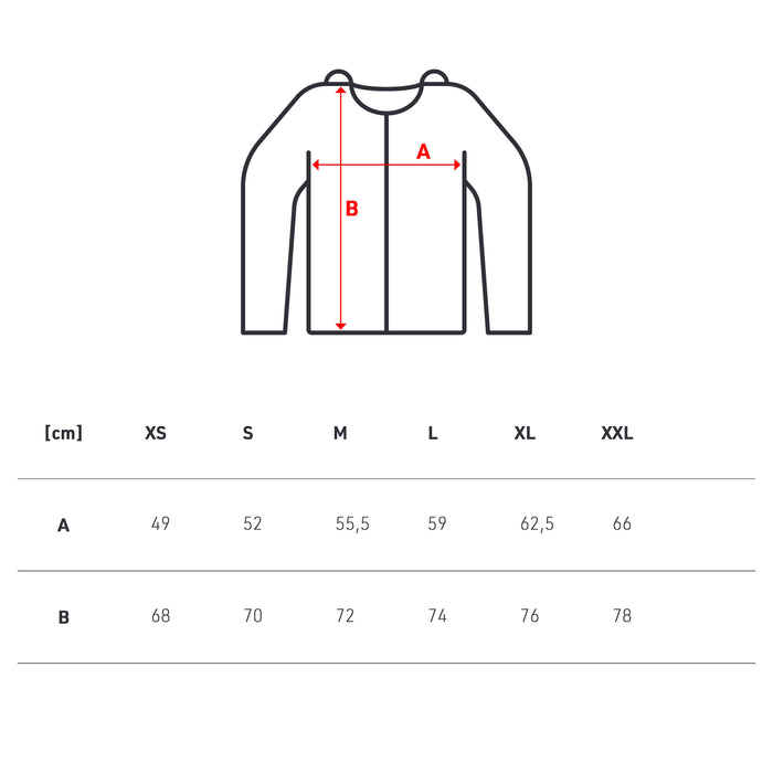 FS Music Kapuzenpullover mit Reißverschluss, rot