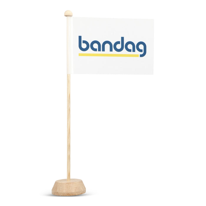 Desk flag Bandag white