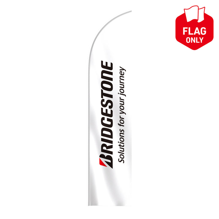 Strandflagge Bridgestone Set Logo 370 x 75 cm