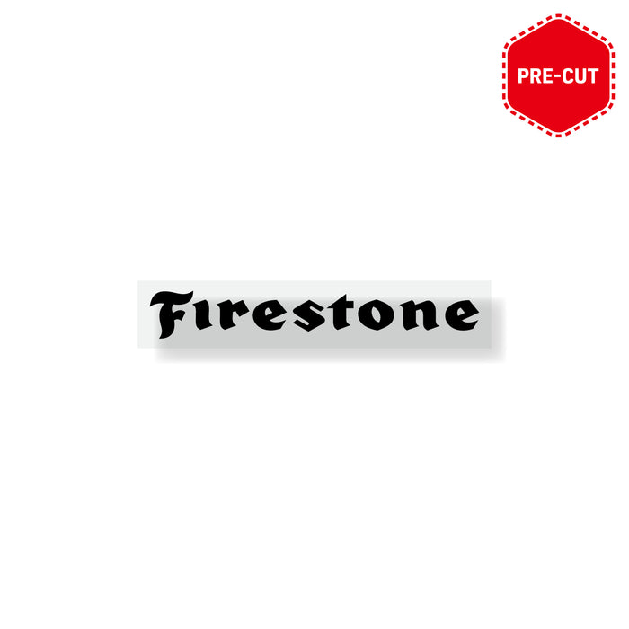 Sticker Firestone precut -  black 30 x 4 cm